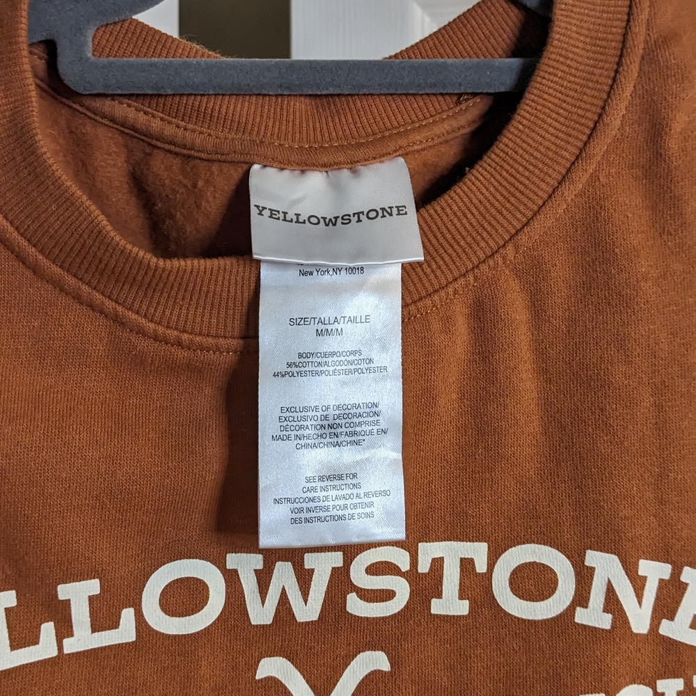 Yellowstone Dutton Ranch Rust Color Sweatshirt - image 2